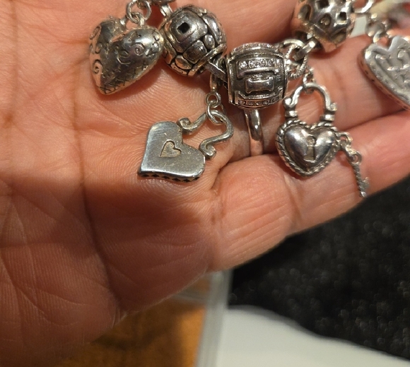 Brighton Silver Heart Charm Bracelet - Picture 6 of 10